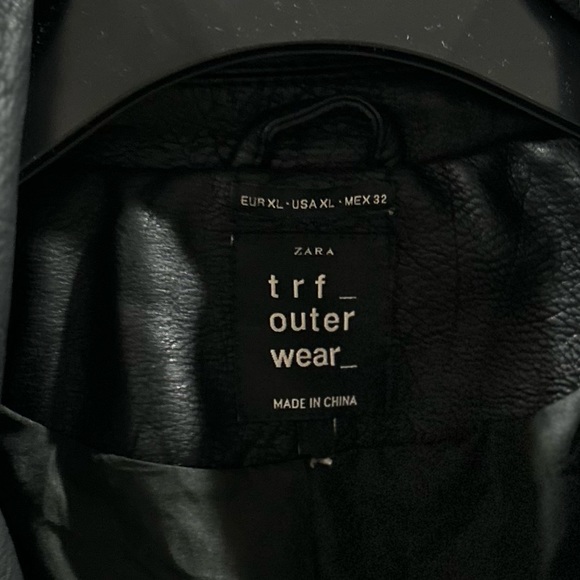 ZARA - Graffiti Studded Faux Leather Biker Jacket (Release Year 2017) - XL - Picture 6 of 7